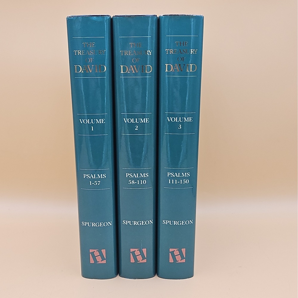The Treasury of David Charles H Spurgeon 3 Volume Set Hardcover Hendrickson
